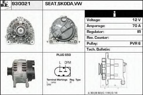 EDR 930021 - Ģenerators www.autospares.lv