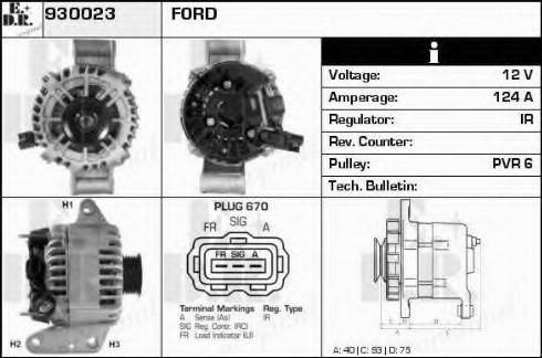 EDR 930023 - Ģenerators www.autospares.lv