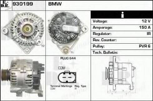 EDR 930199 - Генератор www.autospares.lv