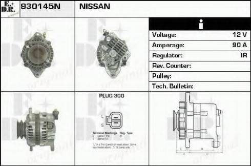 EDR 930145N - Alternator www.autospares.lv