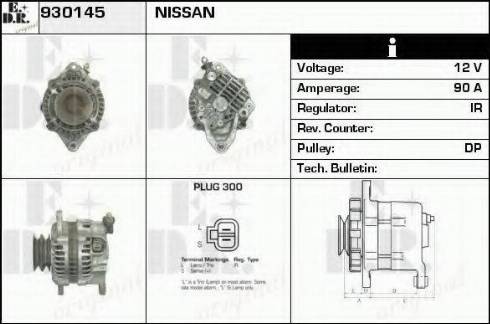 EDR 930145 - Alternator www.autospares.lv