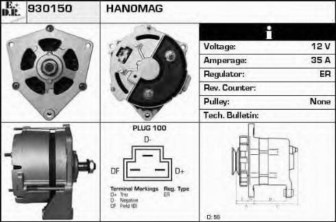 EDR 930150 - Alternator www.autospares.lv