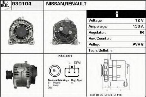 EDR 930104 - Ģenerators autospares.lv