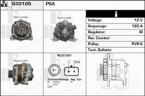 EDR 930105 - Генератор www.autospares.lv