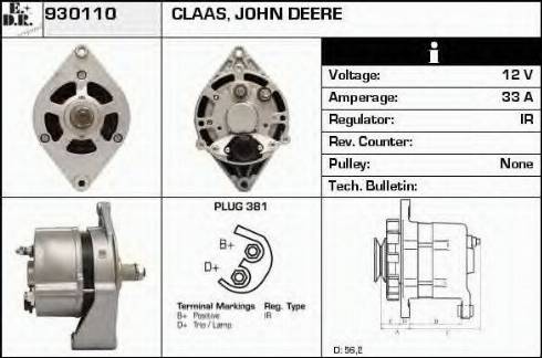 EDR 930110 - Генератор www.autospares.lv