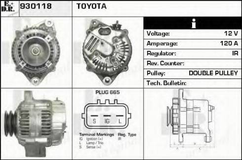 EDR 930118 - Генератор www.autospares.lv