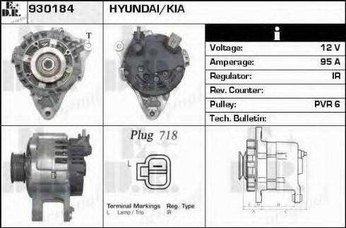 EDR 930184 - Генератор www.autospares.lv