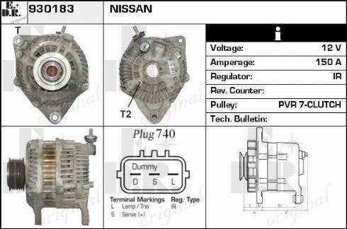 EDR 930183 - Ģenerators www.autospares.lv