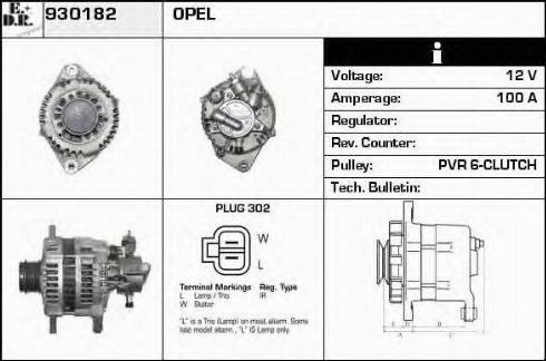 EDR 930182 - Ģenerators autospares.lv