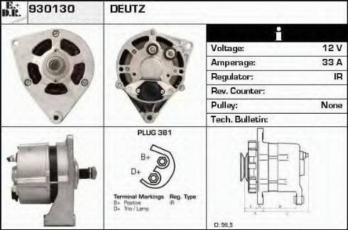 EDR 930130 - Генератор www.autospares.lv