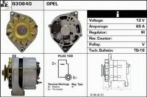 EDR 930840 - Ģenerators www.autospares.lv