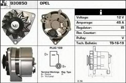 EDR 930850 - Ģenerators www.autospares.lv