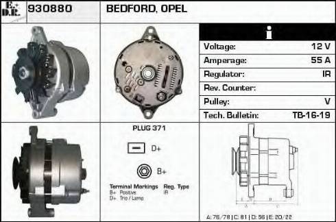 EDR 930880 - Генератор www.autospares.lv