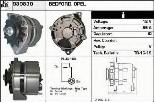 EDR 930830 - Alternator www.autospares.lv