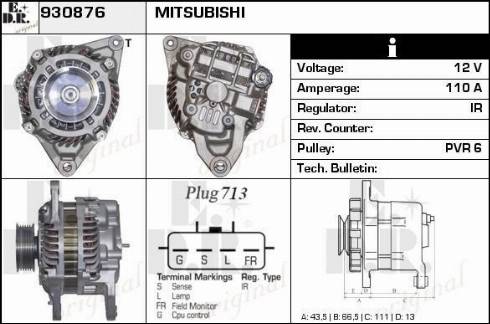 EDR 930876 - Ģenerators autospares.lv