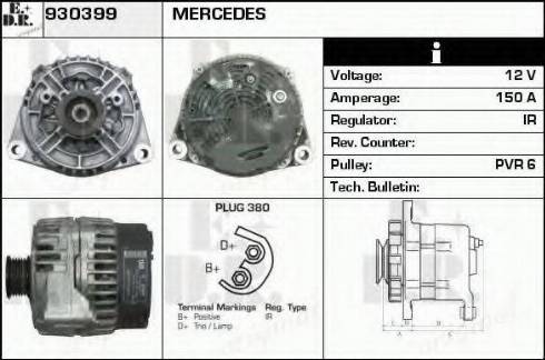 EDR 930399 - Ģenerators www.autospares.lv