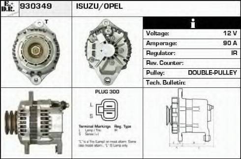 EDR 930349 - Генератор www.autospares.lv