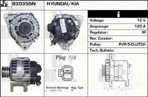 EDR 930355N - Генератор www.autospares.lv