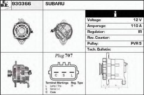 EDR 930366 - Ģenerators autospares.lv