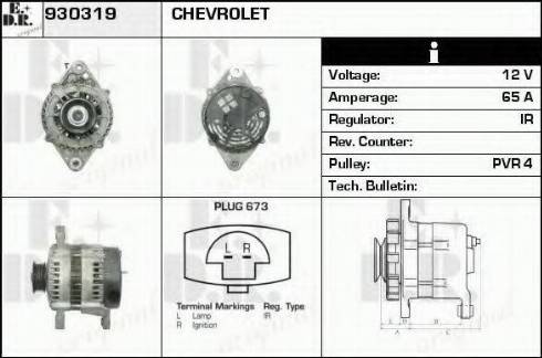 EDR 930319 - Ģenerators autospares.lv