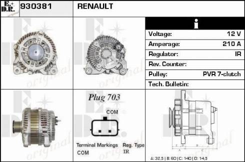 EDR 930381 - Ģenerators autospares.lv