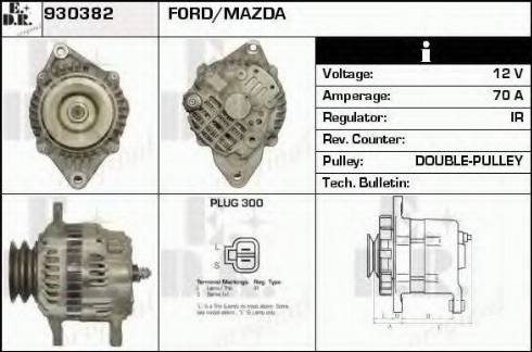 EDR 930382 - Генератор www.autospares.lv