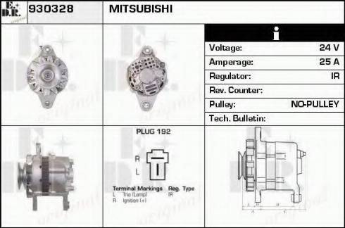 EDR 930328 - Генератор www.autospares.lv