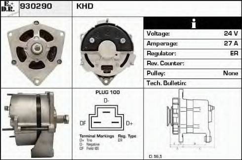 EDR 930290 - Ģenerators www.autospares.lv