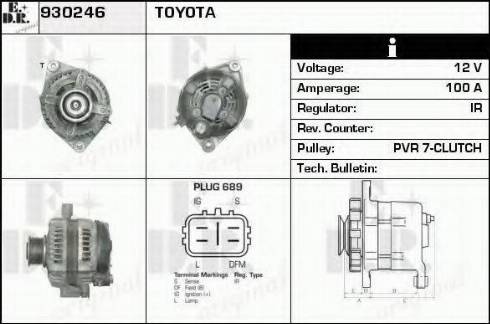 EDR 930246 - Генератор www.autospares.lv