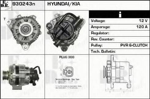 EDR 930243N - Ģenerators www.autospares.lv