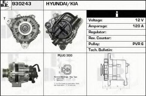 EDR 930243 - Генератор www.autospares.lv