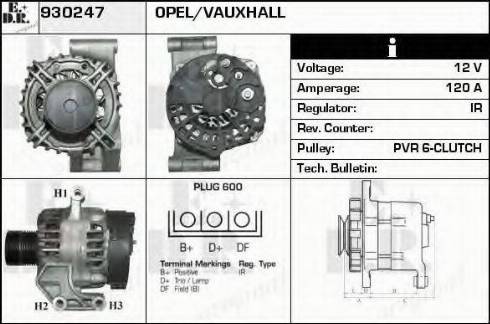 EDR 930247 - Ģenerators www.autospares.lv