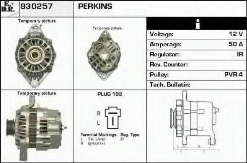 EDR 930257 - Alternator www.autospares.lv