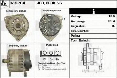 EDR 930264 - Alternator www.autospares.lv