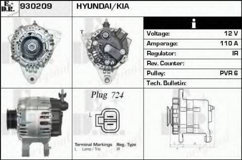 EDR 930209 - Генератор www.autospares.lv