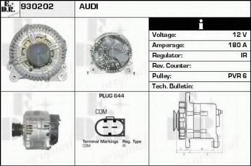 EDR 930202 - Alternator www.autospares.lv