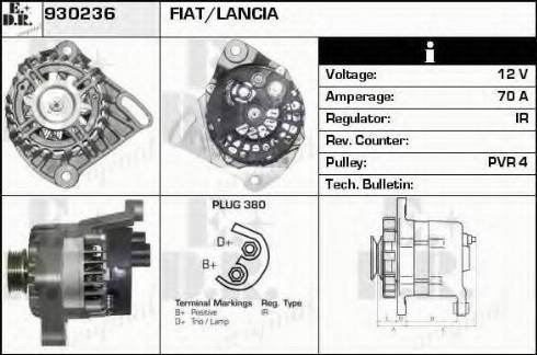 EDR 930236 - Генератор www.autospares.lv