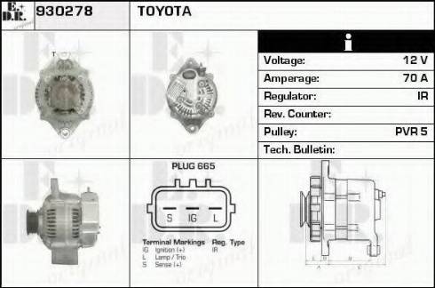 EDR 930278 - Ģenerators autospares.lv