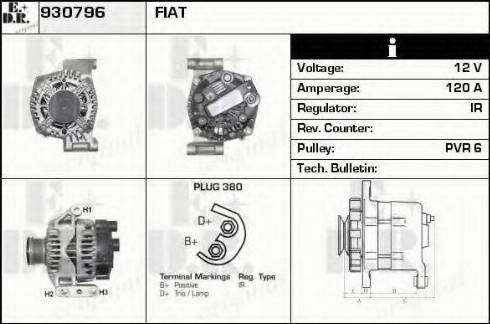 EDR 930796 - Ģenerators www.autospares.lv