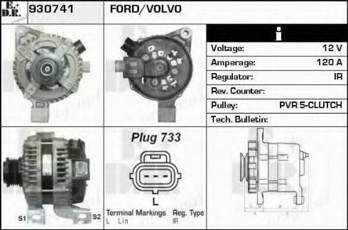 EDR 930741 - Alternator www.autospares.lv