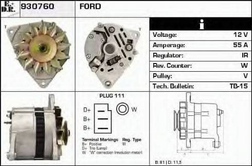 EDR 930760 - Ģenerators autospares.lv