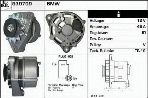 EDR 930700 - Генератор www.autospares.lv