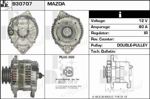 EDR 930707 - Ģenerators www.autospares.lv