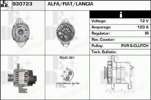 EDR 930723 - Генератор www.autospares.lv