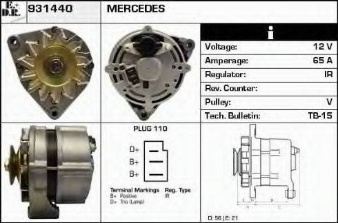 EDR 931440 - Генератор www.autospares.lv