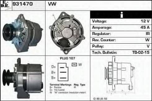 EDR 931470 - Ģenerators autospares.lv