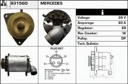 EDR 931560 - Ģenerators autospares.lv