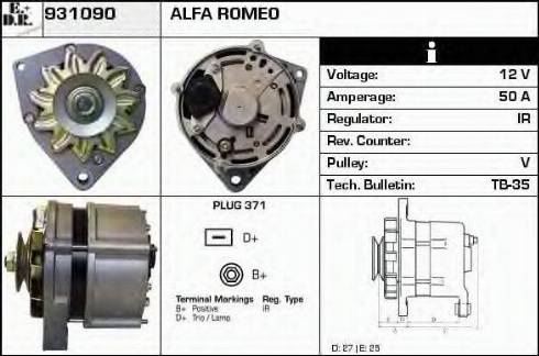 EDR 931090 - Ģenerators autospares.lv