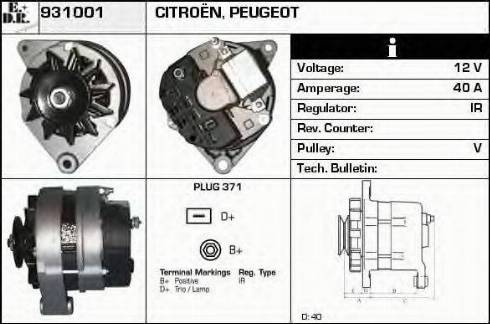 EDR 931001 - Ģenerators autospares.lv