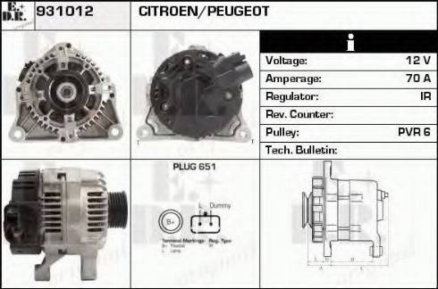 EDR 931012 - Ģenerators autospares.lv